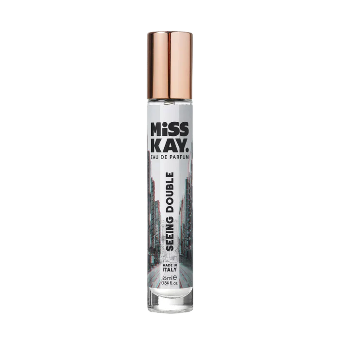 Miss Kay. Eau De Parfum - Seeing Double: Grapefruit, Orange, Shinus molle, Jasmine, Licorice, Omanthus, Vanilla, 25 ML, .84 FL OZ