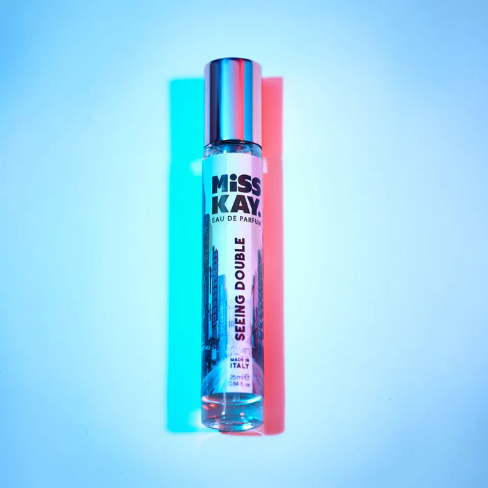 Miss Kay. Eau De Parfum - Seeing Double: Grapefruit, Orange, Shinus molle, Jasmine, Licorice, Omanthus, Vanilla, 25 ML, .84 FL OZ