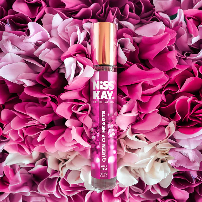 Miss Kay. Eau De Parfum - Queen of Hearts: Bergamot, Grapefruit, Jasmine, 25 ML, .84 FL OZ