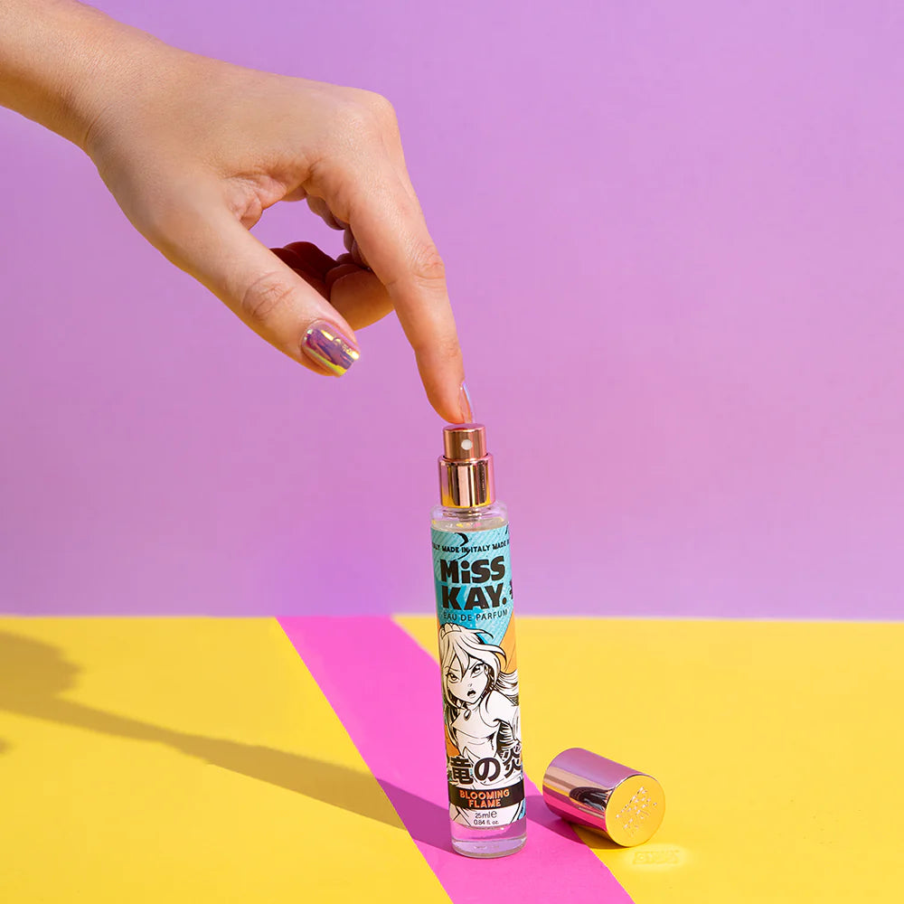 Miss Kay. Eau De Parfum - WINX Blooming Flame: Pear, Rose, White flowers, Sweet Vanilla notes, Sandalwood, 25 ML, .84 FL OZ