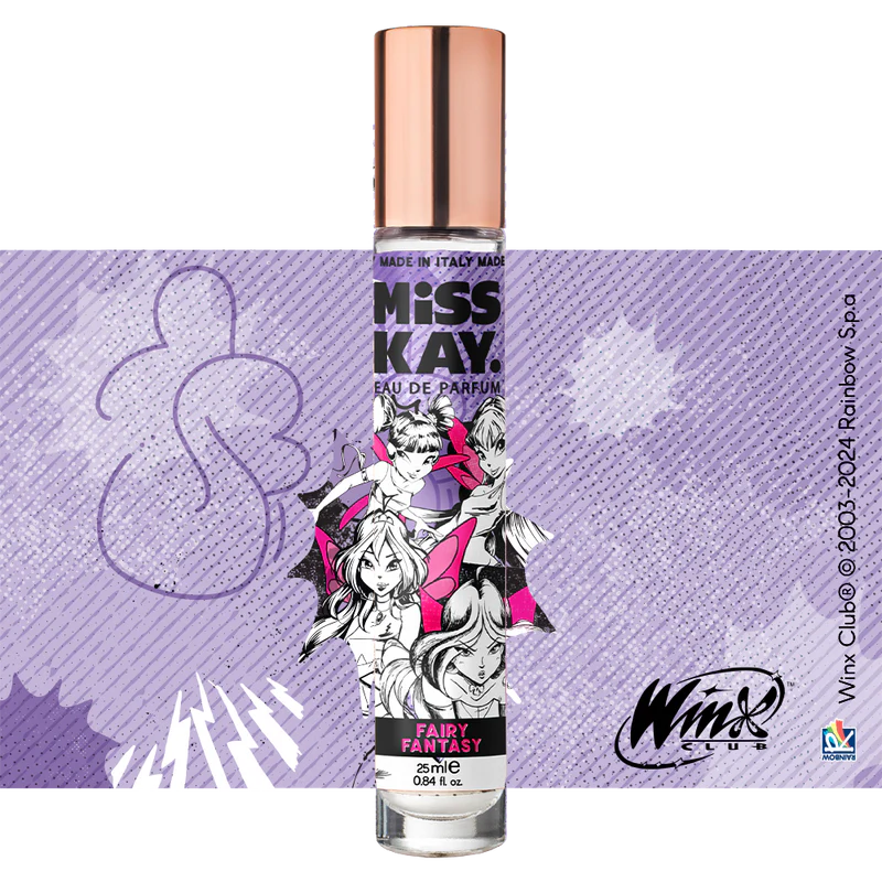 Miss Kay. Eau De Parfum - WINX Fairy Fantasy: Lemon, Blackcurrant, Cassis, Peach Lemon, Blackcurrant, Cassis, Peach, 25 ML, .84 FL OZ
