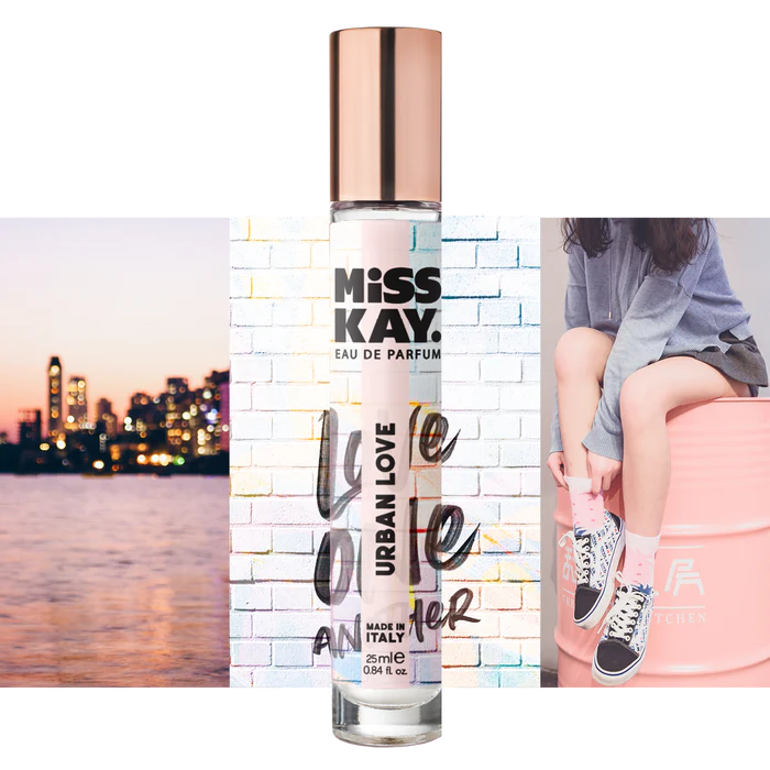 Miss Kay. Eau De Parfum - Urban Love: Frosted Pear, Blackcurrant, 25 ML, .84 FL OZ