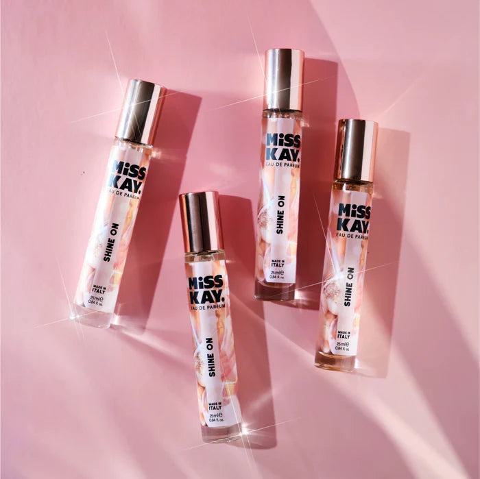 Miss Kay. Eau De Parfum - Shine On: Gardenia, White Peach, Pear, 25 ML, .84 FL OZ